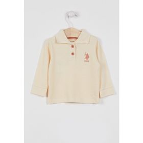 U.S. Polo Assn. Lisanslı Classic Fildişi Bebek Uzun Kol Yakalı Sweatshirt