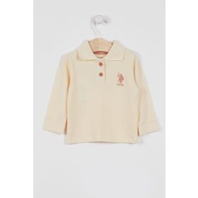 U.S. Polo Assn. Lisanslı Classic Fildişi Bebek Uzun Kol Yakalı Sweatshirt
