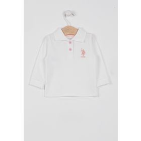 U.S. Polo Assn. Lisanslı Classic Krem Bebek Uzun Kol Yakalı Sweatshirt