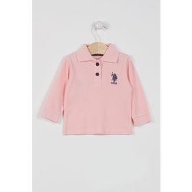 U.S. Polo Assn. Lisanslı Classic Somon Bebek Uzun Kol Yakalı Sweatshirt