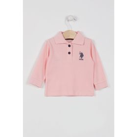 U.S. Polo Assn. Lisanslı Classic Somon Bebek Uzun Kol Yakalı Sweatshirt