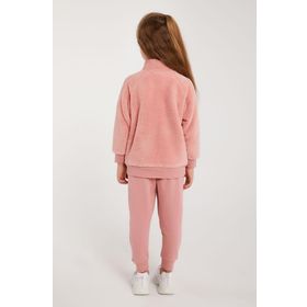 U.S. Polo Assn. Lisanslı Retro Pembe Kız Çocuk Yaka Fermuarlı Eşofman Takım