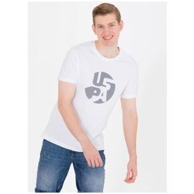 U.S. Polo Assn. ONZA Bisiklet Yaka Beyaz Erkek T-Shirt