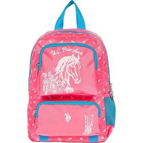 U.S. Polo Assn. PLÇAN20184 Üç Bölmeli Pembe Turkuaz Anaokul Çantası