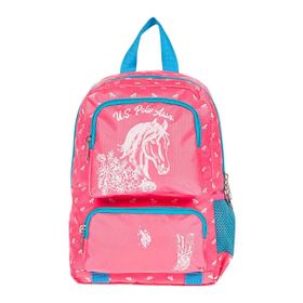 U.S. Polo Assn. PLÇAN20184 Üç Bölmeli Pembe Turkuaz Anaokul Çantası