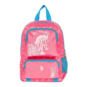 U.S. Polo Assn. PLÇAN20184 Üç Bölmeli Pembe Turkuaz Anaokul Çantası