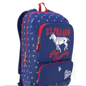 U.S. Polo Assn. PLÇAN20186 Üç Bölmeli Lacivert Kırmızı Anaokul Çantası
