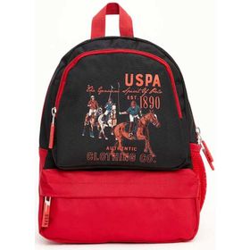 U.S. Polo Assn. PLÇAN22043 Siyah Kırmızı Erkek Çocuk Sırt Çantası