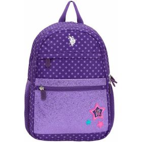 U.S. Polo Assn. PLÇAN23285 Mor Simli Yıldız Desenli Okul Çantası