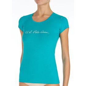 U.S. Polo Assn. US.01.66066 Turkuaz Kadın T-Shirt