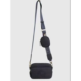 U.S. Polo Assn. US22608 Siyah Kadın Fermuarlı Çapraz Çanta