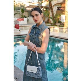 U.S. Polo Assn. US23131 Denim Beyaz Kadın Omuz Çantası