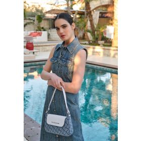 U.S. Polo Assn. US23131 Denim Beyaz Kadın Omuz Çantası