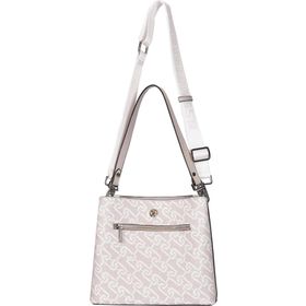 U.S. Polo Assn. US24109 Beyaz Gri 26x22x13 cm Kadın Omuz Çantası
