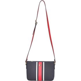 U.S. Polo Assn US24262 Lacivert Beyaz Kırmızı Kadın Postacı Çantası