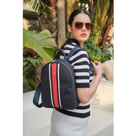 U.S. Polo Assn. US24267 Lacivert Beyaz Kırmızı Kadın Sırt Çantası