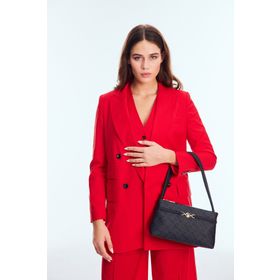 U.S. Polo Assn. US24501 Siyah PVC Kadın Omuz Çantası
