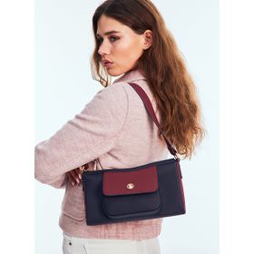 U.S. Polo Assn. US24709 Lacivert Bordo Kadın Omuz Çantası