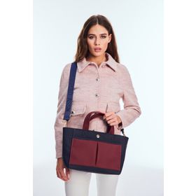 U.S. Polo Assn. US24712 Lacivert Bordo Kadın Omuz Çantası