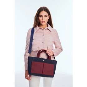 U.S. Polo Assn. US24712 Lacivert Bordo Kadın Omuz Çantası