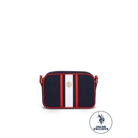 U.S. Polo Assn. US8003 Beyaz-Lacivert-Kırmızı Kadın Postacı Çantası