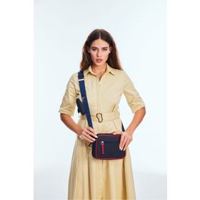 U.S. Polo Assn. US8520 Lacivert Kırmızı Kadın Postacı Çantası