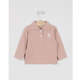U.S. Polo Assn. USB994 Gül Kurusu Bebek Uzun Kol Yakalı Sweatshirt