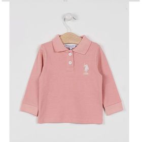 U.S. Polo Assn. USB994 Pembe Bebek Uzun Kol Yakalı Sweatshirt