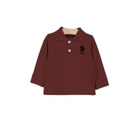 U.S. Polo Assn. USB998 Bordo Erkek Bebek Uzun Kol Yakalı Sweatshirt