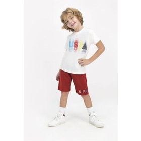 U.S. Polo Assn. Uspa Beyaz Bornoz