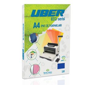 Uber A4 100 Adet Opak Lacivert PVC Cilt Kapakları