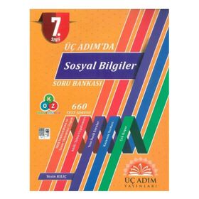 Üç Adım Yayınları 7. Sınıf Sosyal Bilgiler Soru Bankası
