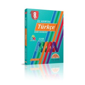 Üç Adım Yayınları 8. Sınıf Türkçe Soru Bankası