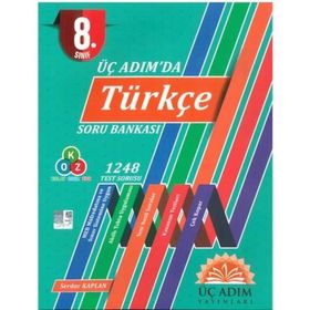 Üç Adım Yayınları 8. Sınıf Türkçe Soru Bankası