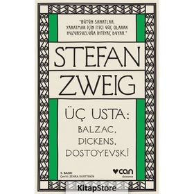 ÜÇ BÜYÜK USTA (CILTLI) BALZAC, DICKENS, DOSTOYEVSKI - STEFAN ZWEIG