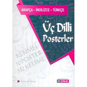 Üç Dilli Posterler Arapça - İngilizce - Türkçe-DDY Yayınları