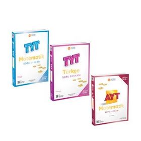 Üç Dört Beş - TYT Matematik ile Türkçe ve AYT Edebiyat Soru Bankası 3 Kitap Set