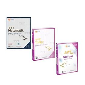 Üç Dört Beş - TYT Matematik ile Türkçe ve AYT Edebiyat Soru Bankası 3 Kitap Set