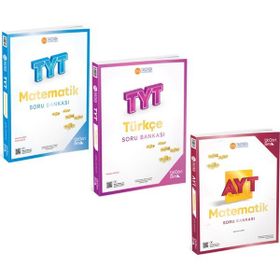 Üç Dört Beş - TYT Matematik ile Türkçe ve AYT Edebiyat Soru Bankası 3 Kitap Set
