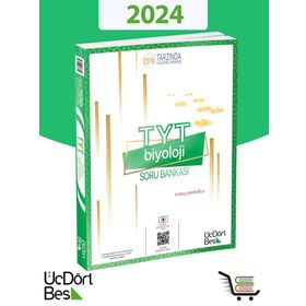Üç Dört Beş Yayıncılık 345 TYT Biyoloji 2024 Model Soru Bankası