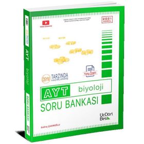 Üç Dört Beş Yayınları 2021 AYT Biyoloji Konu Özetli Soru Bankası