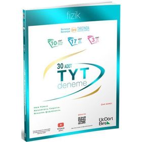 Üç Dört Beş Yayınları 2024 TYT Fizik 30 Deneme