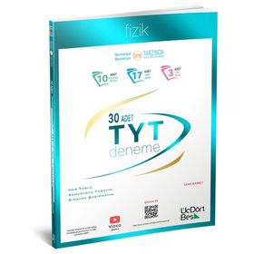 Üç Dört Beş Yayınları 2024 TYT Fizik 30 Deneme