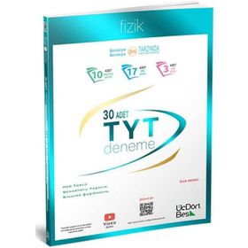 Üç Dört Beş Yayınları 2025 YKS TYT Fizik 30 Deneme