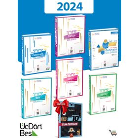 Üç Dört Beş Yayınları 345-2024 Çıkmış Sorular ve Model TYT Sayısal Soru Bankası Seti