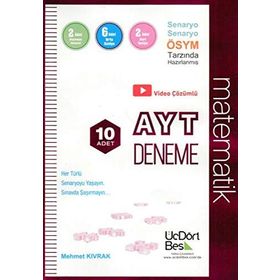 Üç Dört Beş Yayınları AYT 10'lu Matematik Deneme Yeni