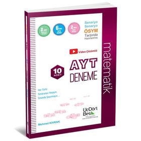 Üç Dört Beş Yayınları AYT 10'lu Matematik Denemeleri