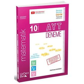 Üç Dört Beş Yayınları AYT 10'lu Matematik Denemeleri