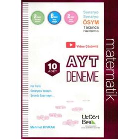 Üç Dört Beş Yayınları AYT 10'lu Matematik Denemeleri