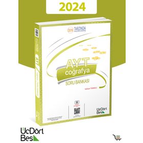 Üç Dört Beş Yayınları AYT Coğrafya Soru Bankası